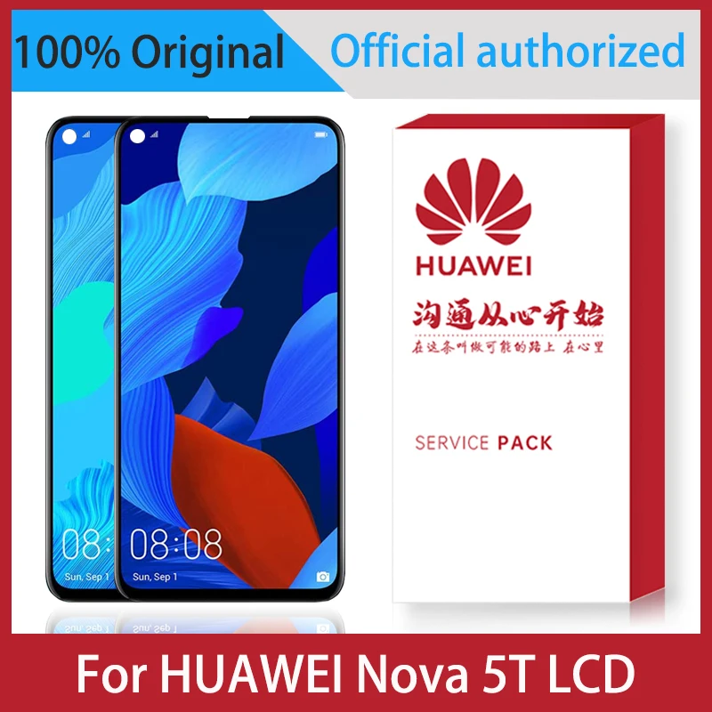 

Original 6.26'' Display For Huawei Nova 5T LCD YAL-L21 L61A L61D L71A LCD Touch Screen Digitizer Assembly Replacement With Frame