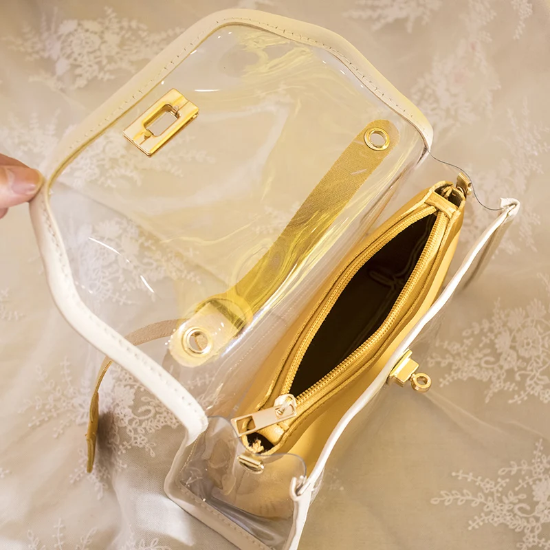 Прозрачная сумка женская простая прозрачная сумки bolsa feminina через плечо