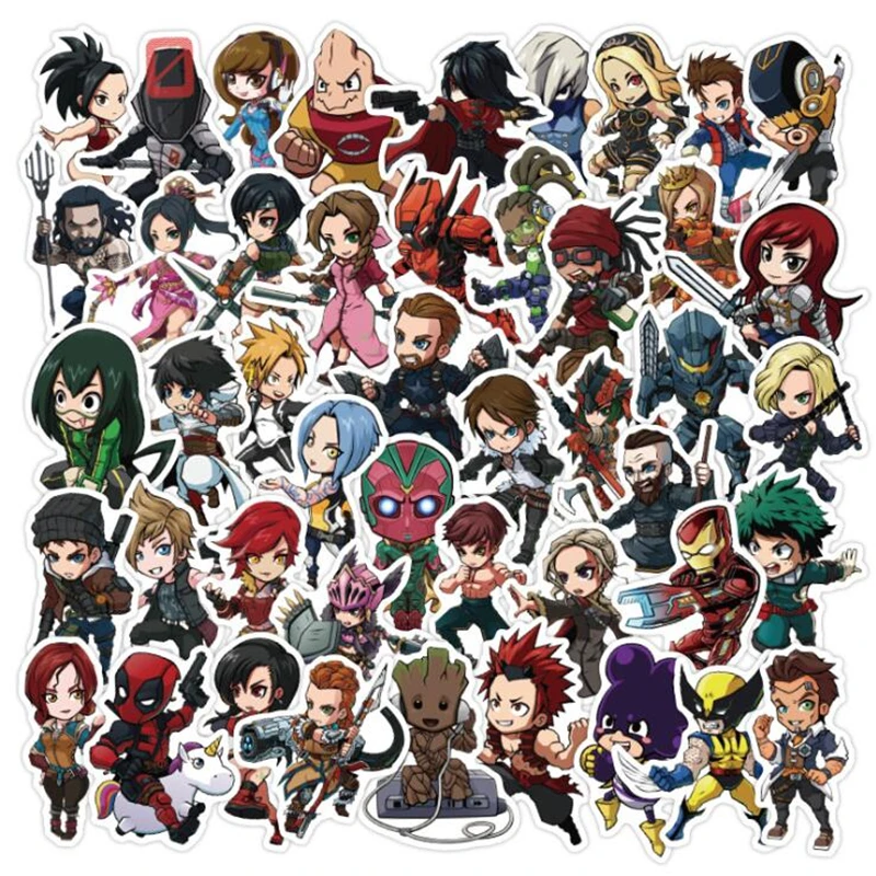 50 100 шт серия Disney наклейка для коллекции Звездные войны Наклейки Супергерои