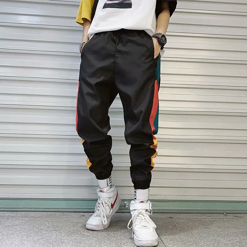 

2021 New Hip Hop Streetwear Joggers Pants Men Casual Cargo Pant Trousers High Street Elastic Waist Harem Pant Man
