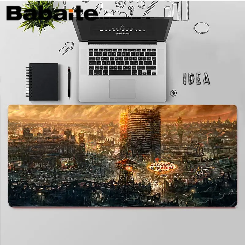 

Babaite Top Quality Fallout 4 Large Mouse pad PC Computer mat Free Shipping Large Mouse Pad Keyboards Mat