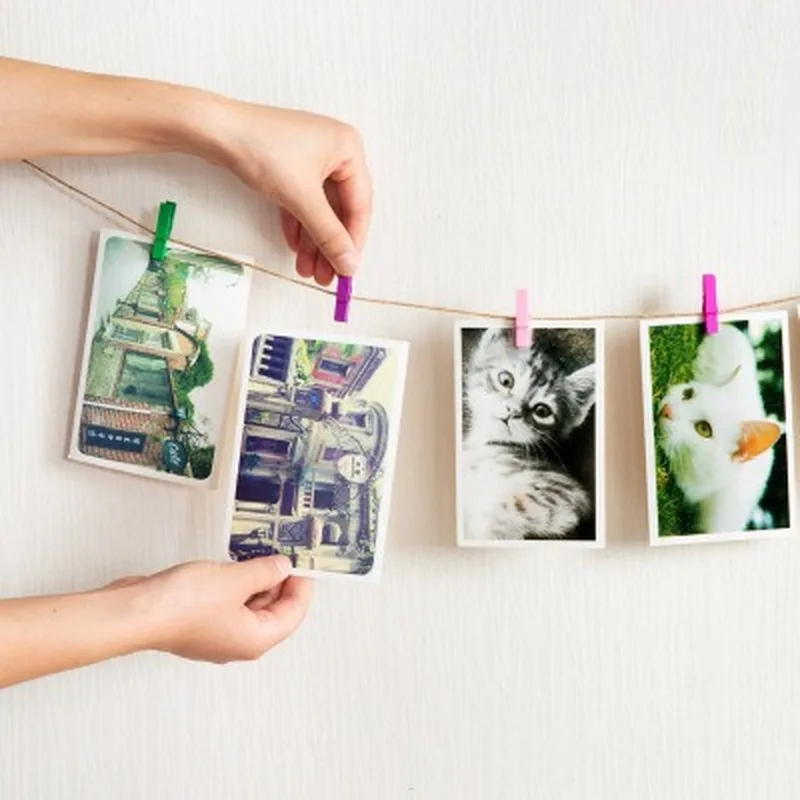 Качественные Разноцветные деревянные Мини прищепки 30 мм для фотобумаги