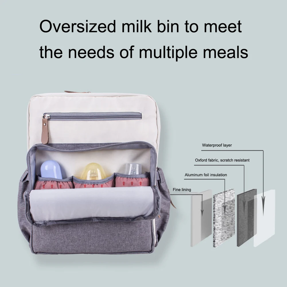 

Nappy Backpack Bag Mummy Large Capacity Bag Baby Multi-function Waterproof Outdoor Travel Diaper Bags For Mom's Baby Care