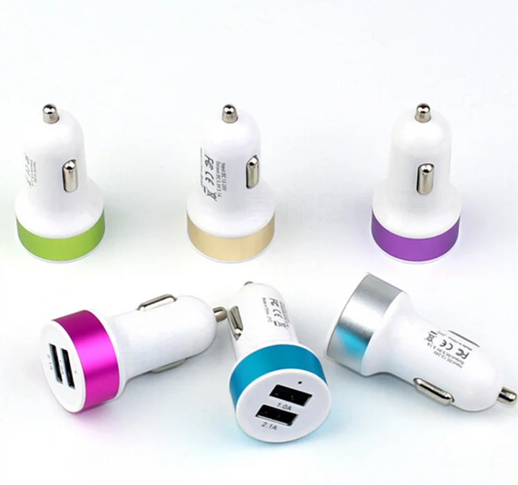 Автомобильное зарядное устройство для смартфона 2 порта 12 24 В USB 1 А|Зажигалка| |