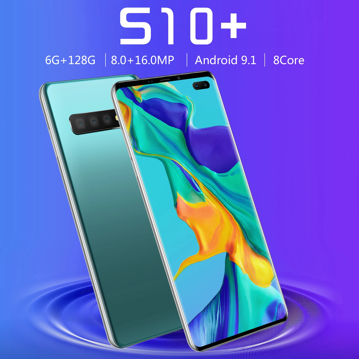 

Global Version S10+ 6.5 Inch 8GB RAM 512GB ROM 24+48MP 5000mAh Andriod10 Smartphones 10 Core MTK6599 Dual SIM 4G LTE 5G