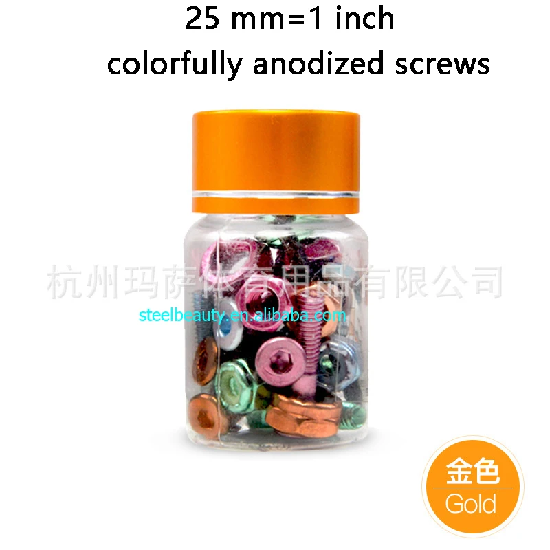 Красочные болты и гайки для скейтборда 25 мм анодированные цвета посылка корпус 1
