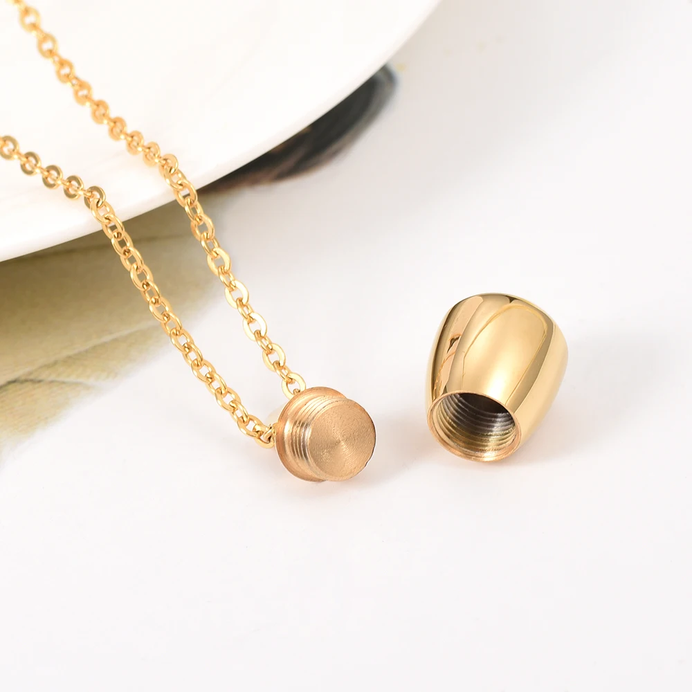 IJD9924 сувенирное Ожерелье для ювелирных изделий из нержавеющей стали в форме капли, золы для урны, памятное ожерелье для ювелирных изделий