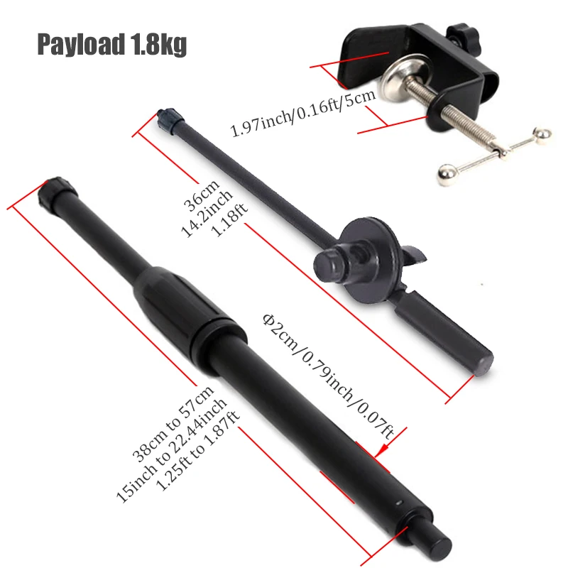 BFOLLOW настольное крепление с зажимом для съемки видео в верхней части 10 дюймов