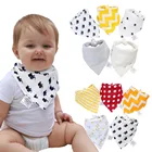 Детские слюнявчики-банданы, Слюнявчики из 100% органического хлопка для мальчиков и девочек, Супермягкие впитывающие Слюнявчики для кормления унисекс, Слюнявчики для новорожденных