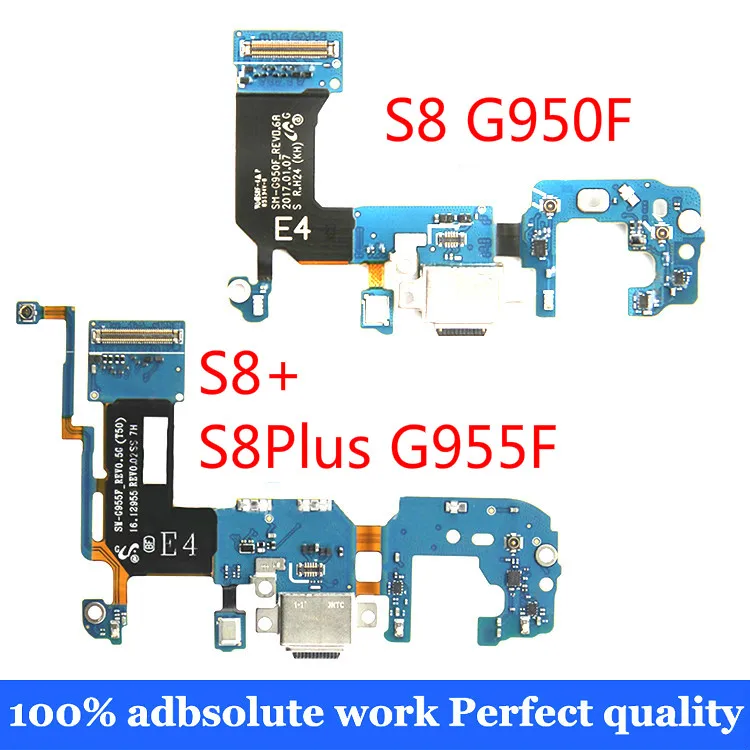 Top quality For Samsung Galaxy S8 G950F G950U S8Plus G955F G955U USB Charging Charger Port Dock Connector Flex Cable Replacement | Мобильные