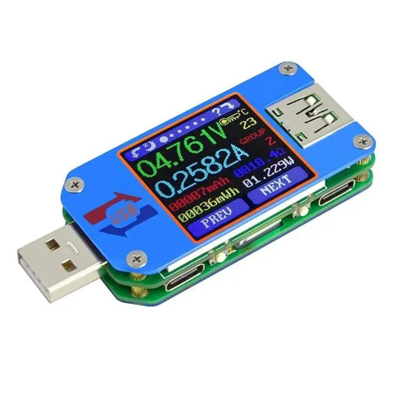 

UM25C USB tester Bluetooth-Compatible Mobile Power Detector Charger Capacity Tester Current Voltage Capacity Tester Meter