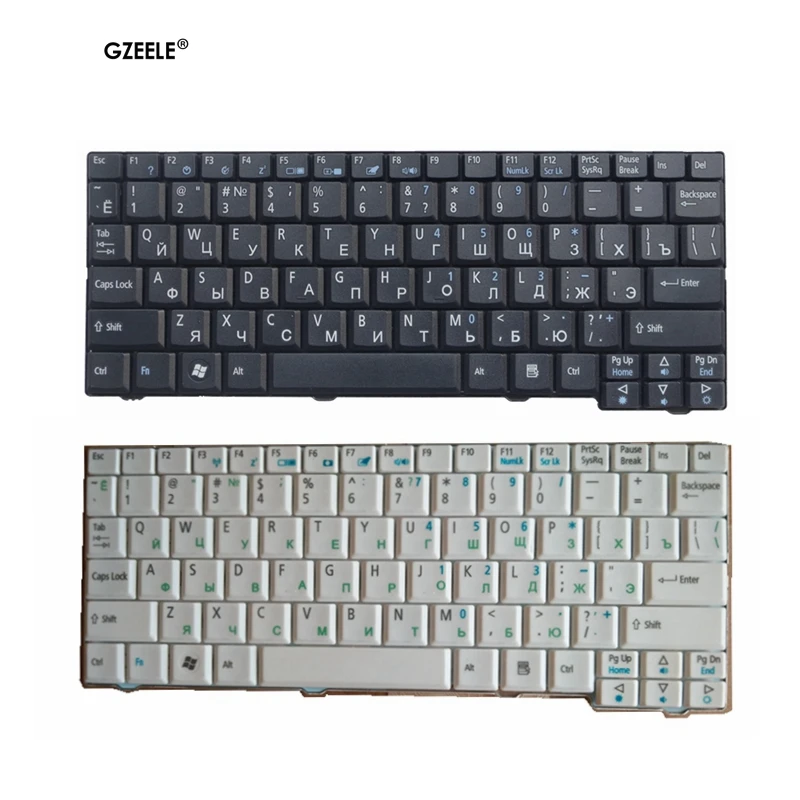 Teclado Preto para Acer Aspire Venda Quente Teclado Preto para Acer Aspire One Zg5 D150 D210 D250 A110 A150 A150l Za8 Zg8 Cav60 Emachines Em250 ru Teclado de substituição