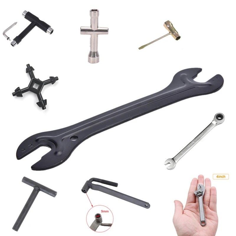 

Multi Styles Cross T Type Multifunction Wrench Hub Cone Spanner Metal Metric Fixed Head Ratchet Spanner Gear Wrench Hand Tools