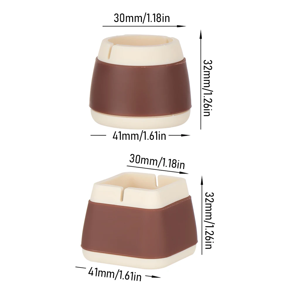 

8pcs Colorful Floor Protectors For Chair Leg Caps Rubber Feet Protector Pads Table Foot Socks Covers For Furniture Home Decor