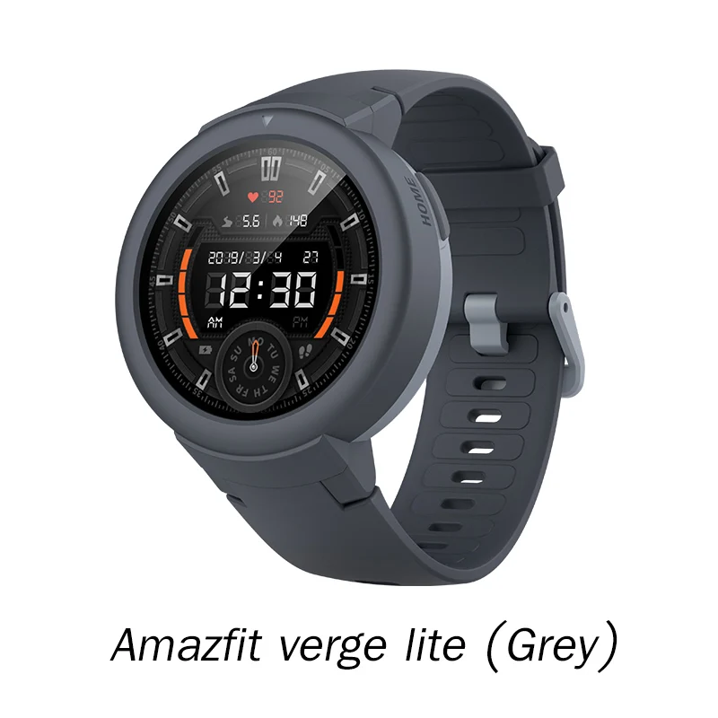 gray Новейшие Смарт-часы Origina Amazfit Verge Lite, срок службы батареи 20 дней, Huami, verge2, GPSwatch, AMOLE, цветной экран, глобальная версия - Цвет: gray