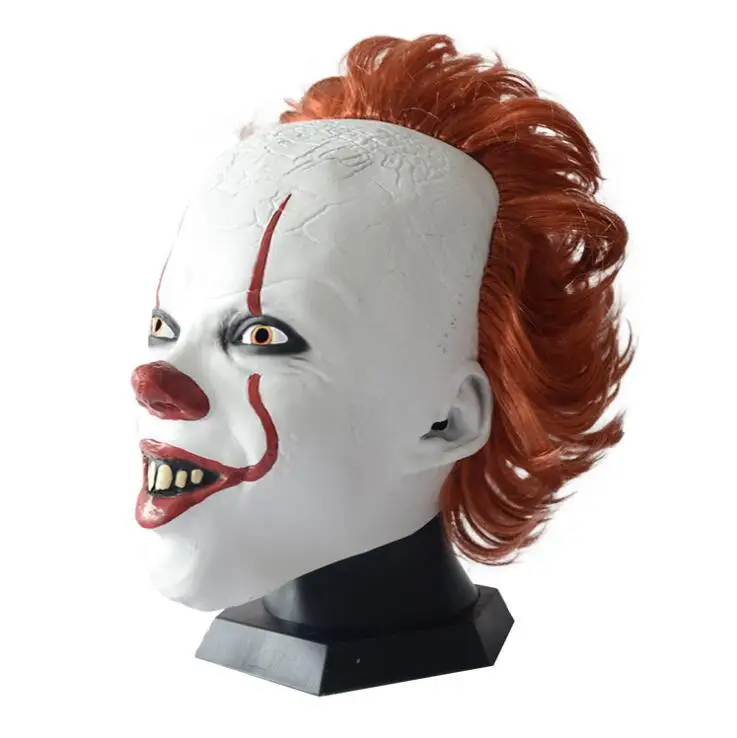 Stephen King's It Mask Pennywise Косплей Хэллоуин ужасная маска Латексная Маска Костюм сумасшедшие вечерние подарки реквизит Прямая поставка