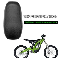 carbon fiber leather seat cushion for segway x160 x260 surron light bee x off road scooter assembly thicker and softer