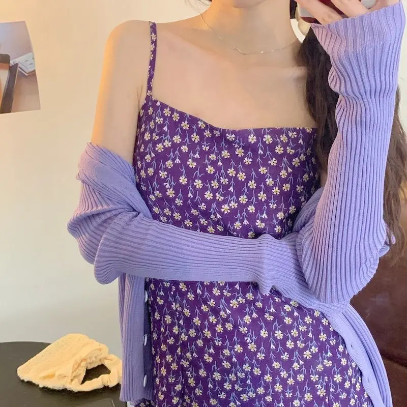 

New style retro Little Daisy floral dress with feminine temperament