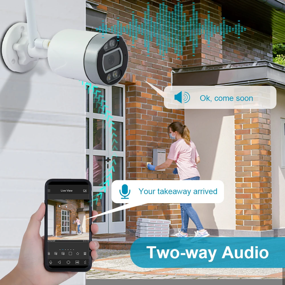 Tuya Смарт 3MP Wifi ip-камера наблюдения полный Цвет ночного видения умный дом