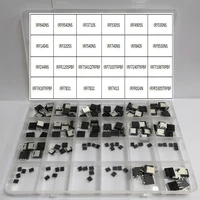 120pcs irf4905s trlpbf to 263 sop 8 power irf7341 irf540ns irf640ns irf3205s sic field effect transistor ic socket kit
