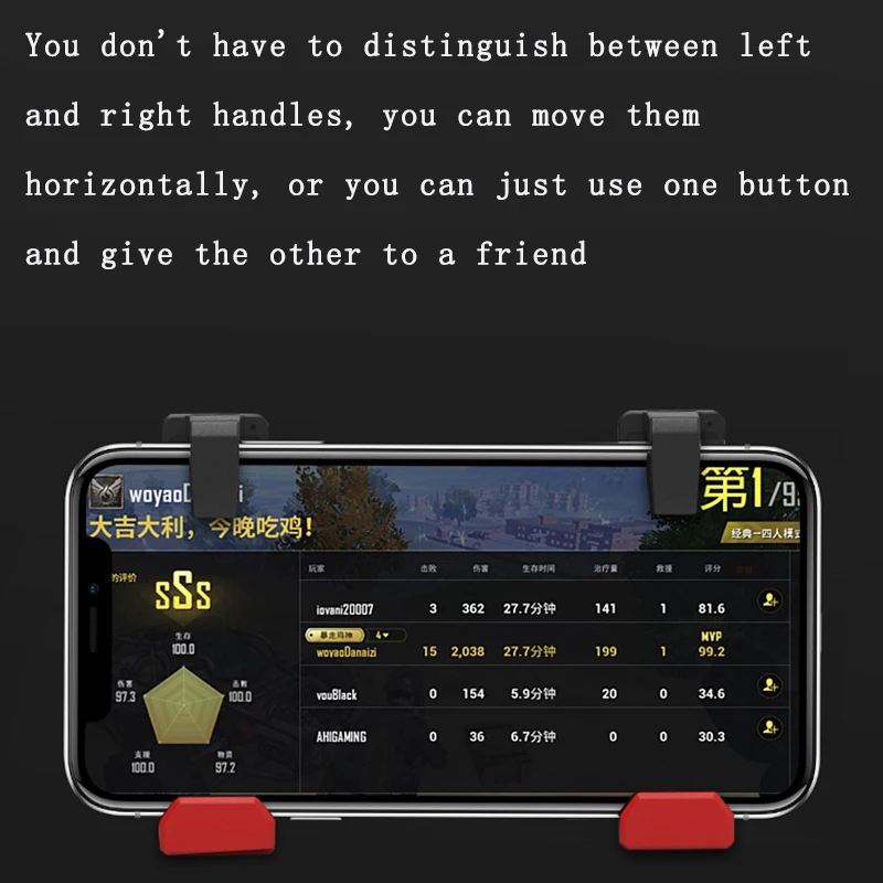 PUBG Controller Mobile Phone Gaming Trigger for Gamepad Shooter Fire Button Joystick iPhone Android Game Pad Accessory | Электроника