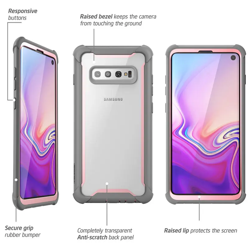 Защитный чехол для Samsung S10 защитный со встроенным экраном 6 1 дюйма не совместим с