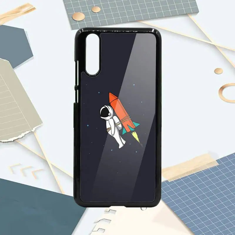 

Cartoon space astronaut universe Phone Case PC For Samsung galaxy S note 8 9 20 10 e lite2019 plus pro ultra