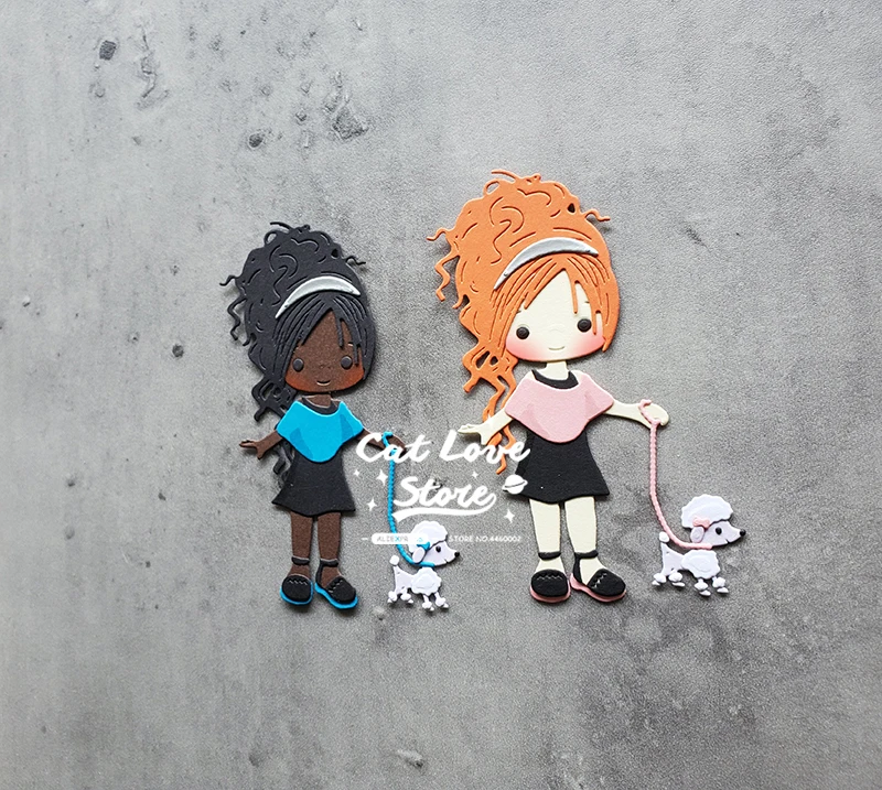 Металлическая вырубка для собак Catlove Walk форма скрапбукинга нож трафарет штампы