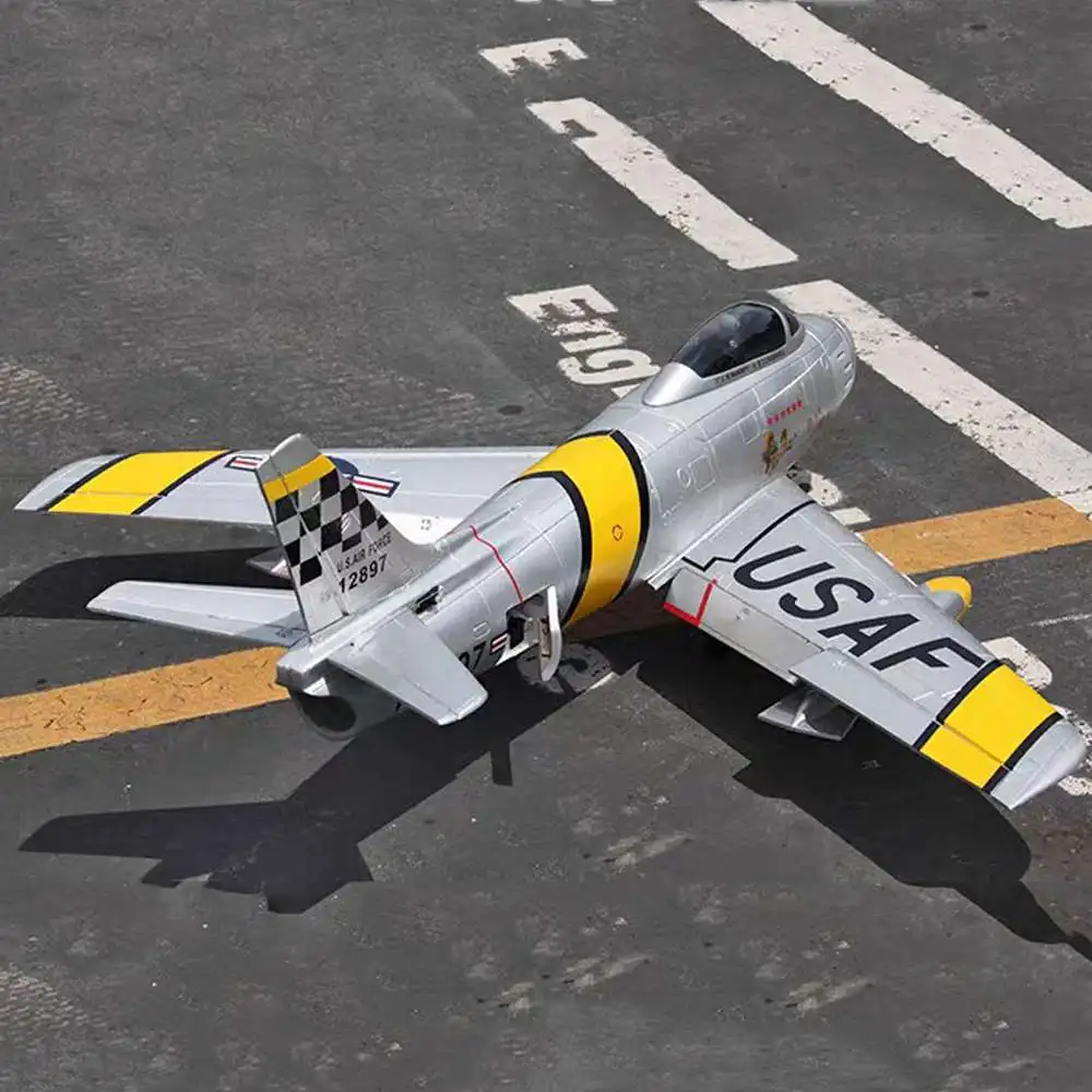 

Электрический радиоуправляемый самолет F86 Saber, 1100 мм, размах крыльев 70 мм, комплект ру самолетов с электрическим шасси, Дрон, уличная игрушка