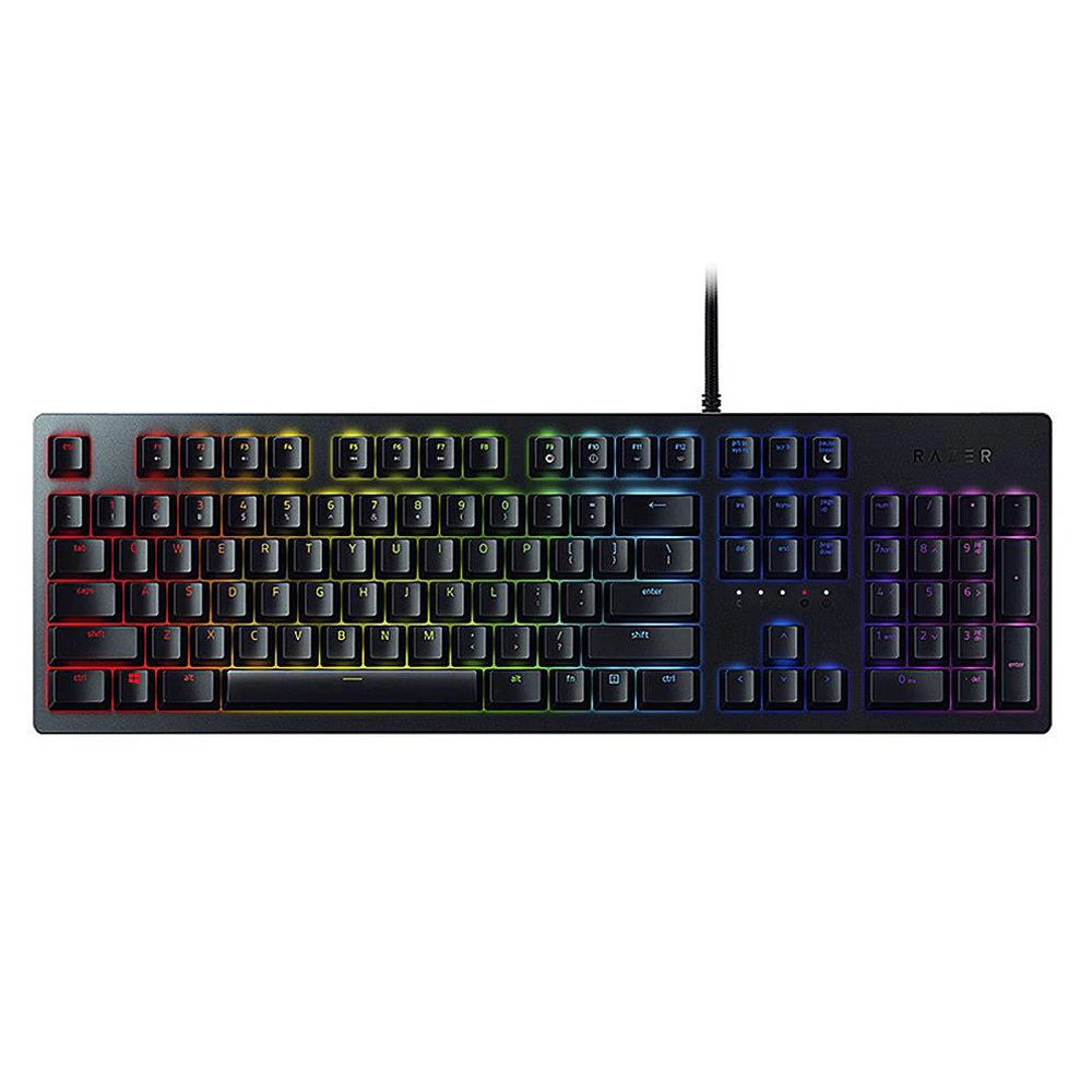 Проводная Механическая игровая клавиатура razer Huntsman с RGB подсветкой Эргономичная