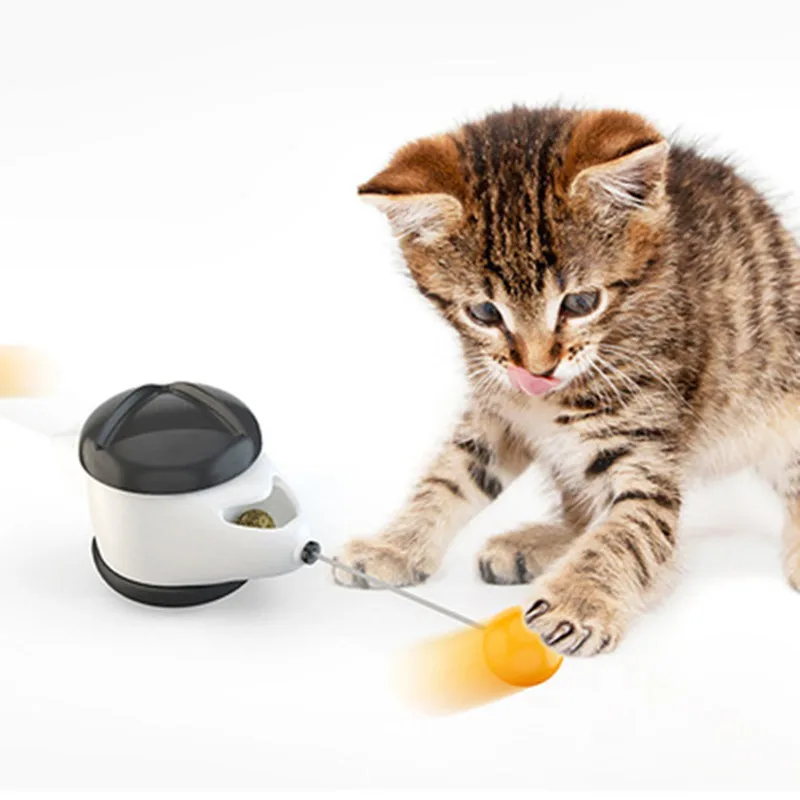 

Intelligent cat toy with wheels automatically no need to charge cat toy interactive regular rotation mode fun not boring pet sup