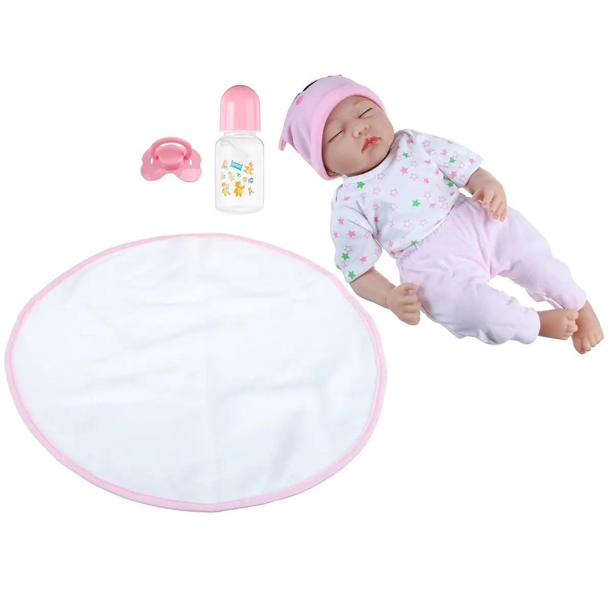 

55cm Reborn Dolls Baby Cute Soft Handmade Realistic Newborn Silicone Vinyl Baby Dolls Toys for Girl Boys Kids Birthday Xmas Gift