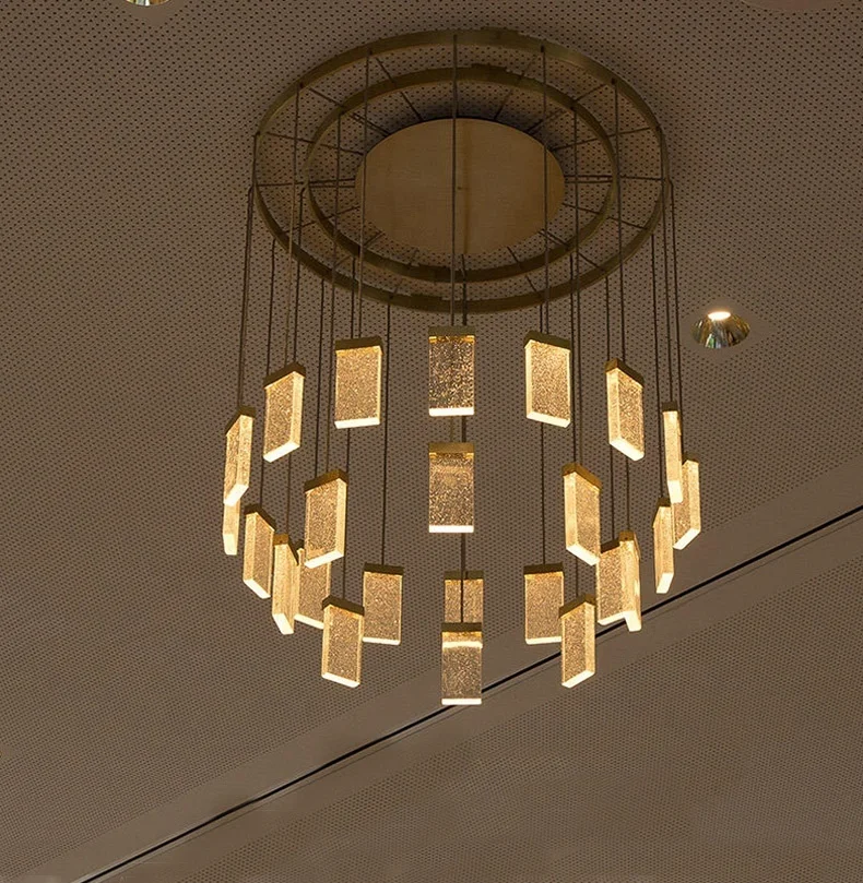 Изготовленная на заказ современная светодиодная хрустальная люстра