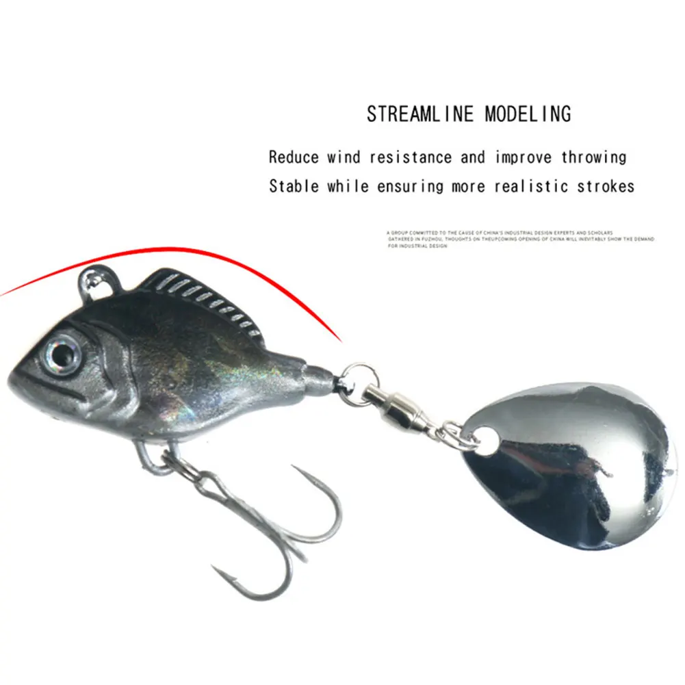 1 шт. рыбы Тип для VIB рыбалки искусственные приманки 18 г 7 4 см блестки рыболовных
