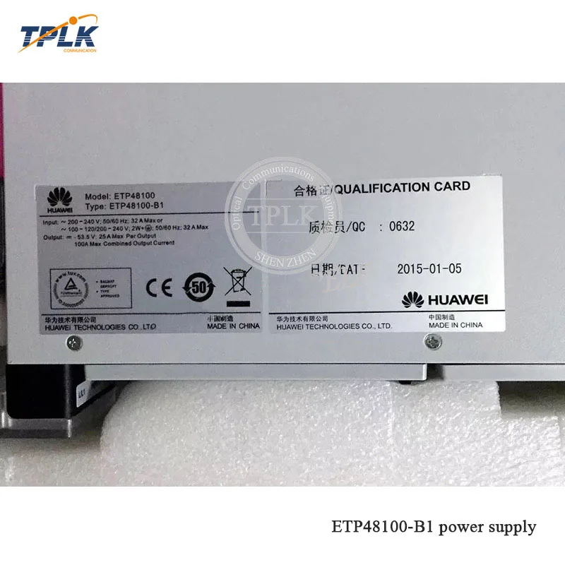 Оригинальный Новый ETP48100-B1 100A 220/-48V AC к DC Блок питания для FH/HW/Z OLT |