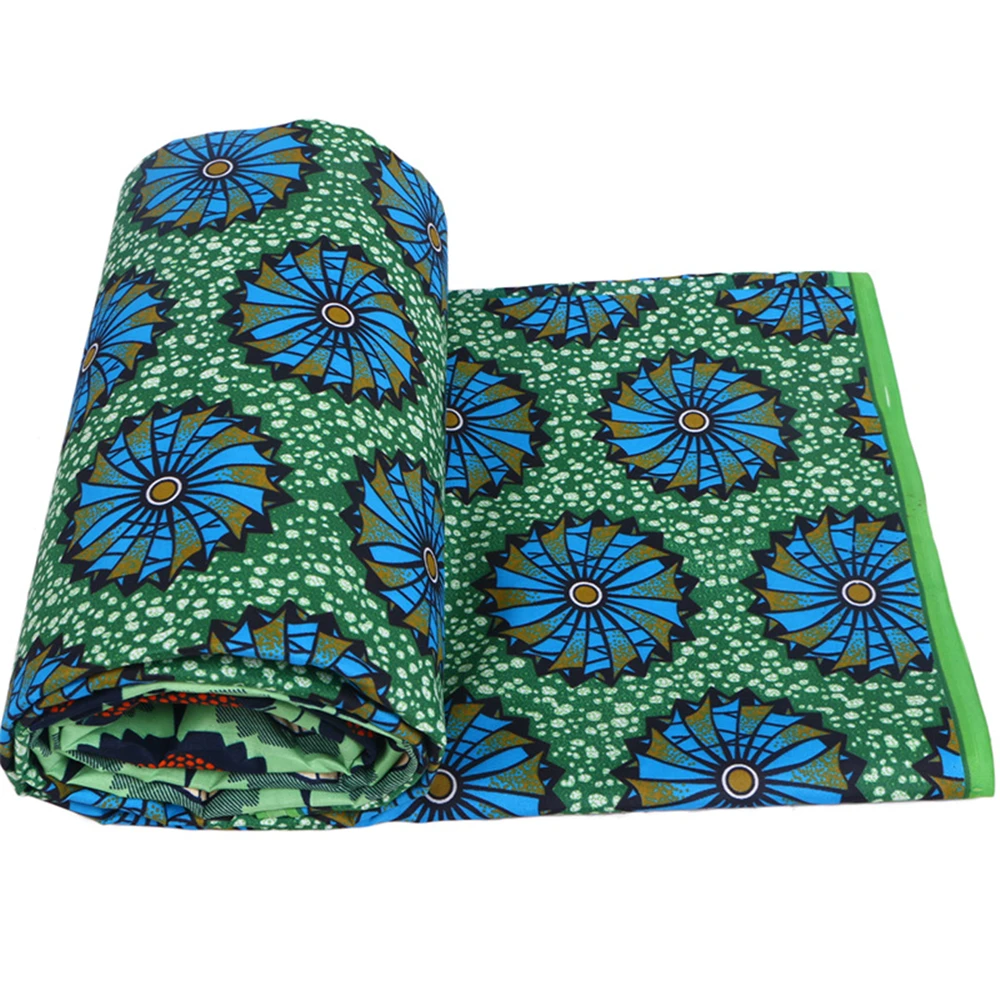 

Ankara African Polyester Wax Prints Fabric Real Wax High Quality 6 yard African Fabric for Party Dress