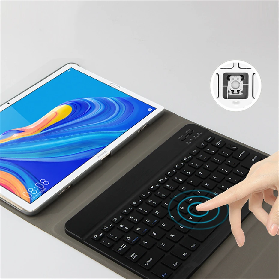 Кожаный чехол с клавиатурой Bluetooth для huawei MediaPad M6 10,8, чехол для планшета huawei M6 Pro 10,8 VRD-AL09
