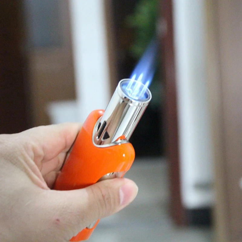 Мощная Тройная Зажигалка Jobon зажигалка для сигар Cohiba турбо барбекю Бутановая