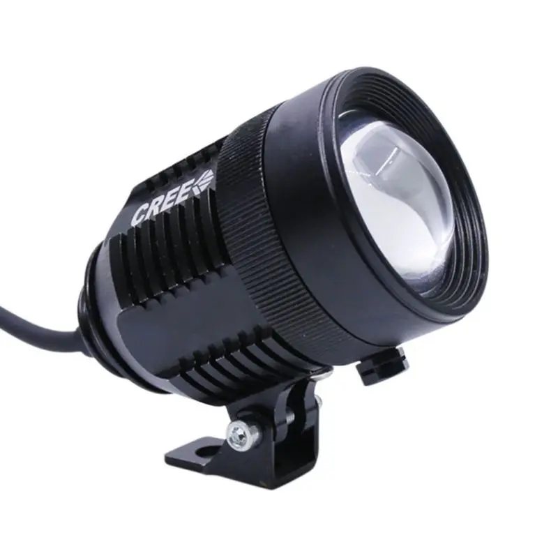 

ONEWELL 1PCS Motorcycle Spotlight Retractable Adjustable Tube External Spotlight Integrated LED Light 12V 30W LED Work Light