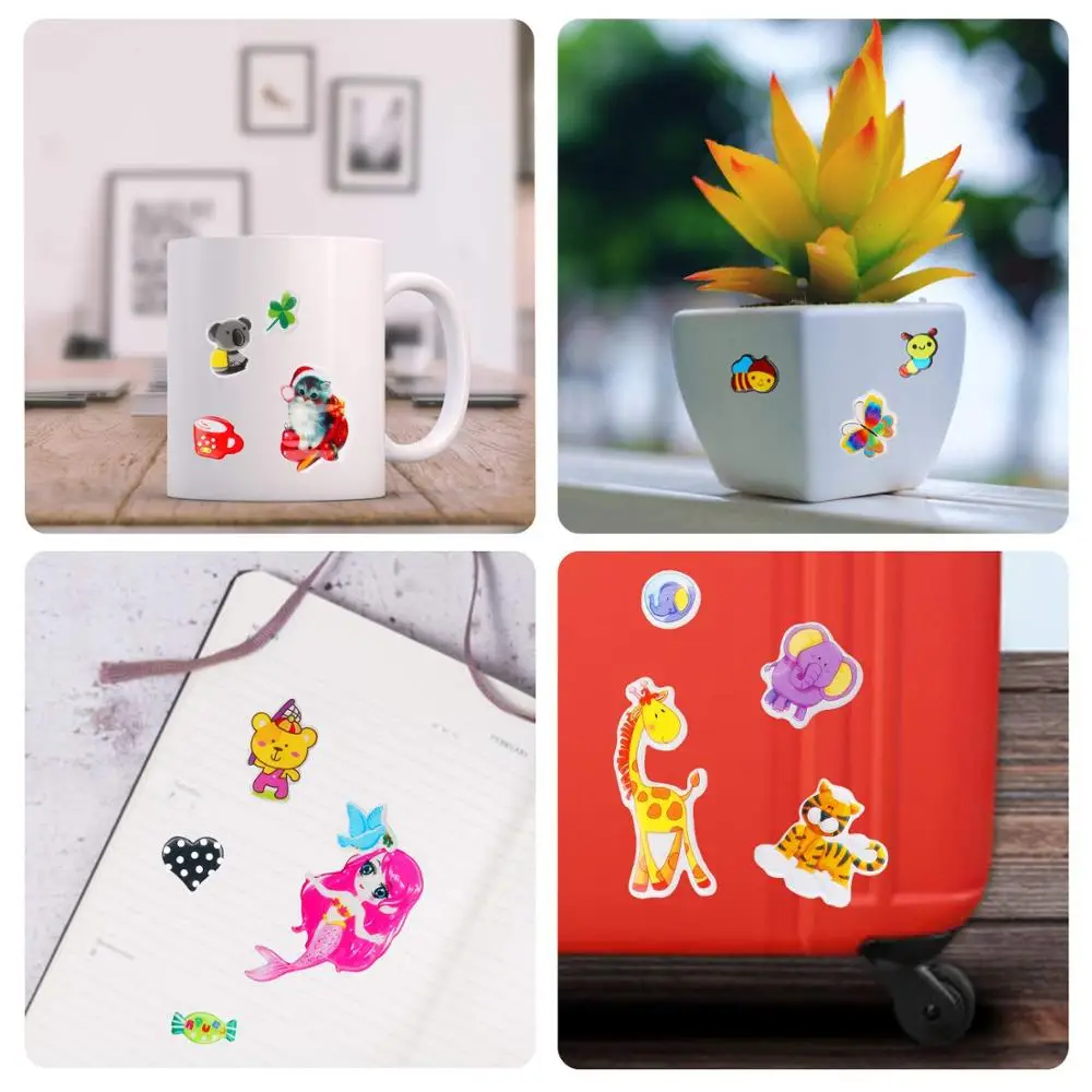 

20 Sheets/lot Cartoon Stickers 3D Cartoon Princess Random Puffy Stickers Children's Birthday Gifts For Boys Girls Diy Sticker