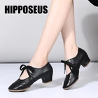 Hipposeus танцевально-обувь латинские танцевальные туфли для Для женщин и девушек современный Танго Джаз Танцы обувь Сальса Практика обувь с закрытым носком