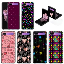Phone Case For Samsung Galaxy Z Flip3 5G z flip 3 5G zFlip Cover Cellphone Shell Caso Mobilephone Fundas Cute Love Heart