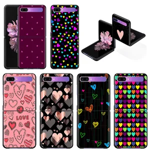 phone case for samsung galaxy z flip3 5g z flip 3 5g zflip cover cellphone shell caso mobilephone fundas cute love heart free global shipping