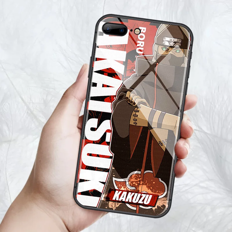 Наруто Akatsuki Kakuzu для iPhone SE 6 6s 7 8 plus x xr xs 11 12 mini Pro Max закаленное стекло чехлы