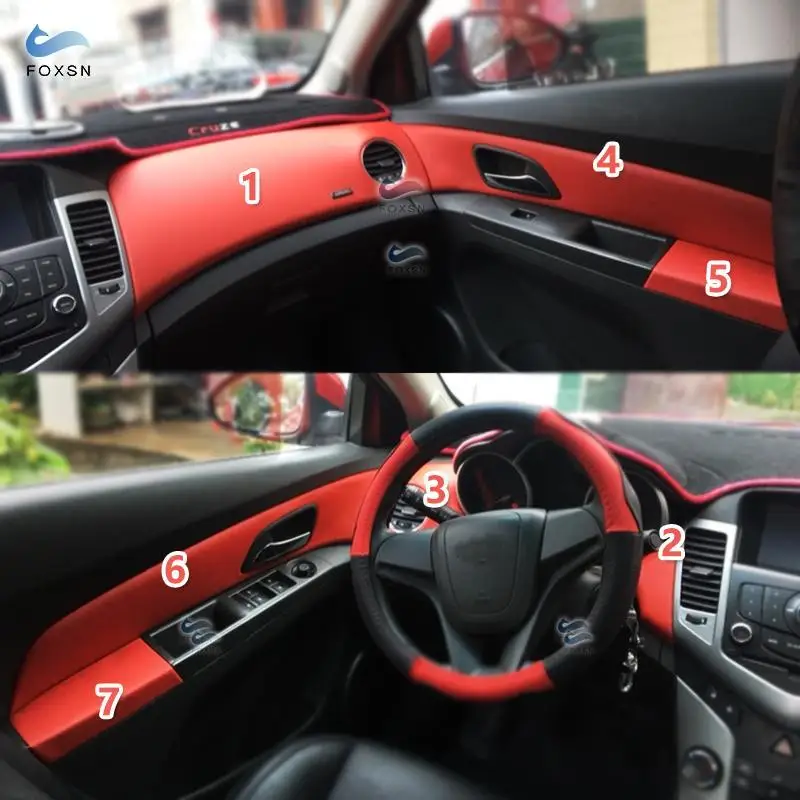 Для Chevrolet Classic Cruze 2009-2015 подлокотник из кожи и микрофибры для внутренней