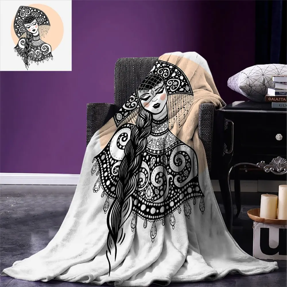 Российское одеяло в этническом Славянском стиле Женская народная одежда теплое