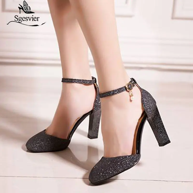 Sgesvier/женские босоножки с ремешком на щиколотке Новинка 2020 года Летние высоком