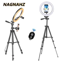 ring light with tripod stand for xiaomi huawei iphone oneplus galaxy mobile phones video recording photography circle lamp para