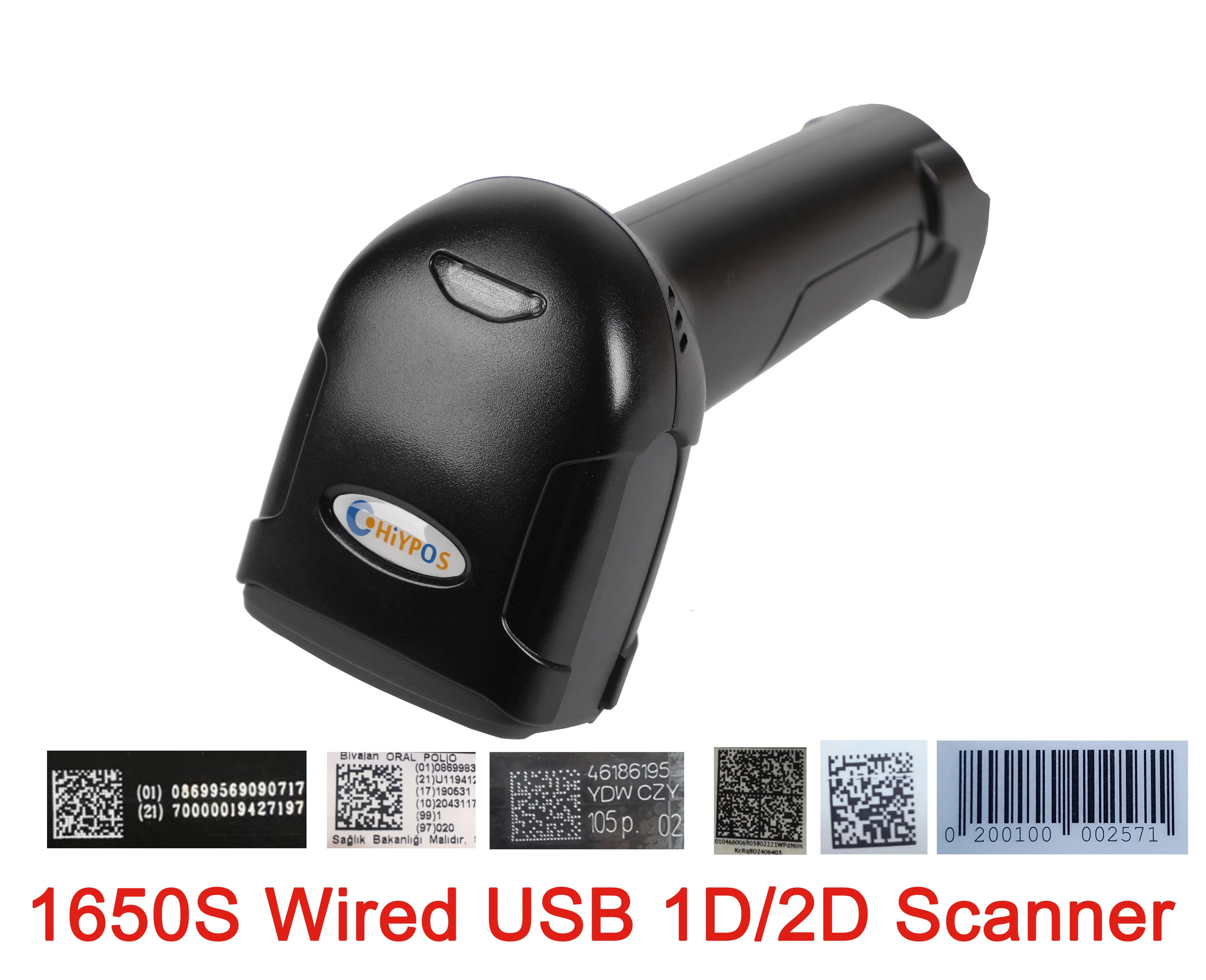 CHIYPOS супермаркет ручной 2D сканер штрих-кода считыватель qr-кода USB LF1650S 2D сканер штрих-кода - Цвет: USB