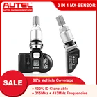 Autel TPMS MX-Sensor 2 в 1 315 МГц 433 МГц датчик используемый с TS501 TS508 MaxiTPMS Pad, мониторинг давления в шинах Программируемый датчик s